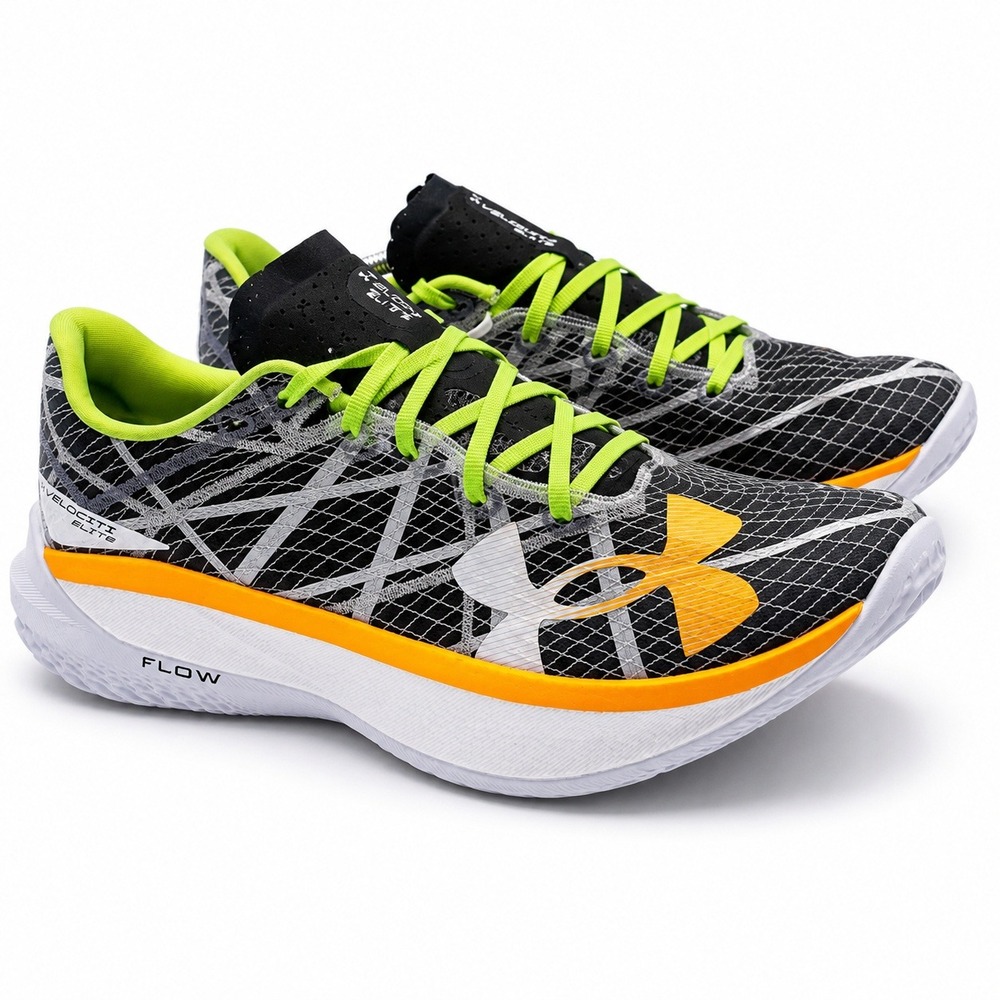 Under Armour Flow Velociti Elite 2 Running Shoes Men's 11 Black 3027205-103 NWOB